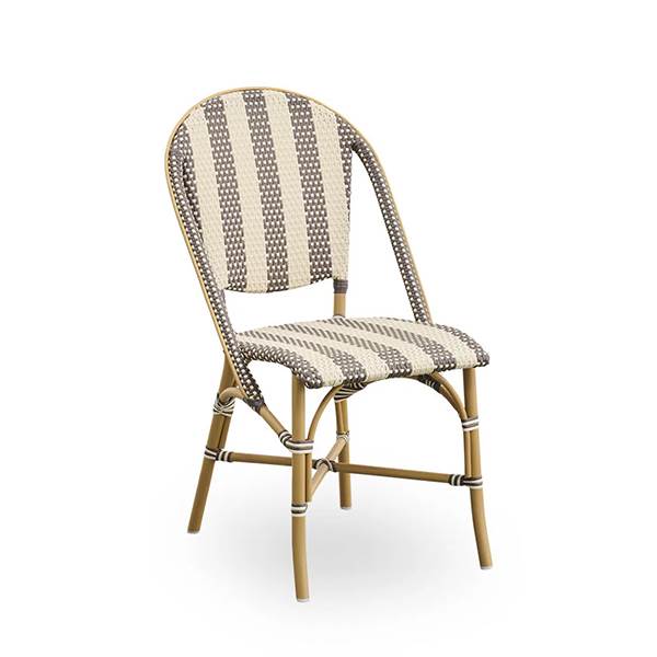 Sika Design Sofie Exterior Caféstol Broad Striped Beige-white Striped Cappuccino   Ivory  : Erling Christensen Møbler