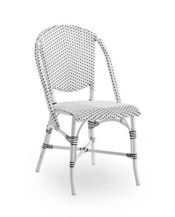 Sika Design Sofie Exterior Caféstol Broad Striped Beige-white White    Cappuccino Dot  : Erling Christensen Møbler
