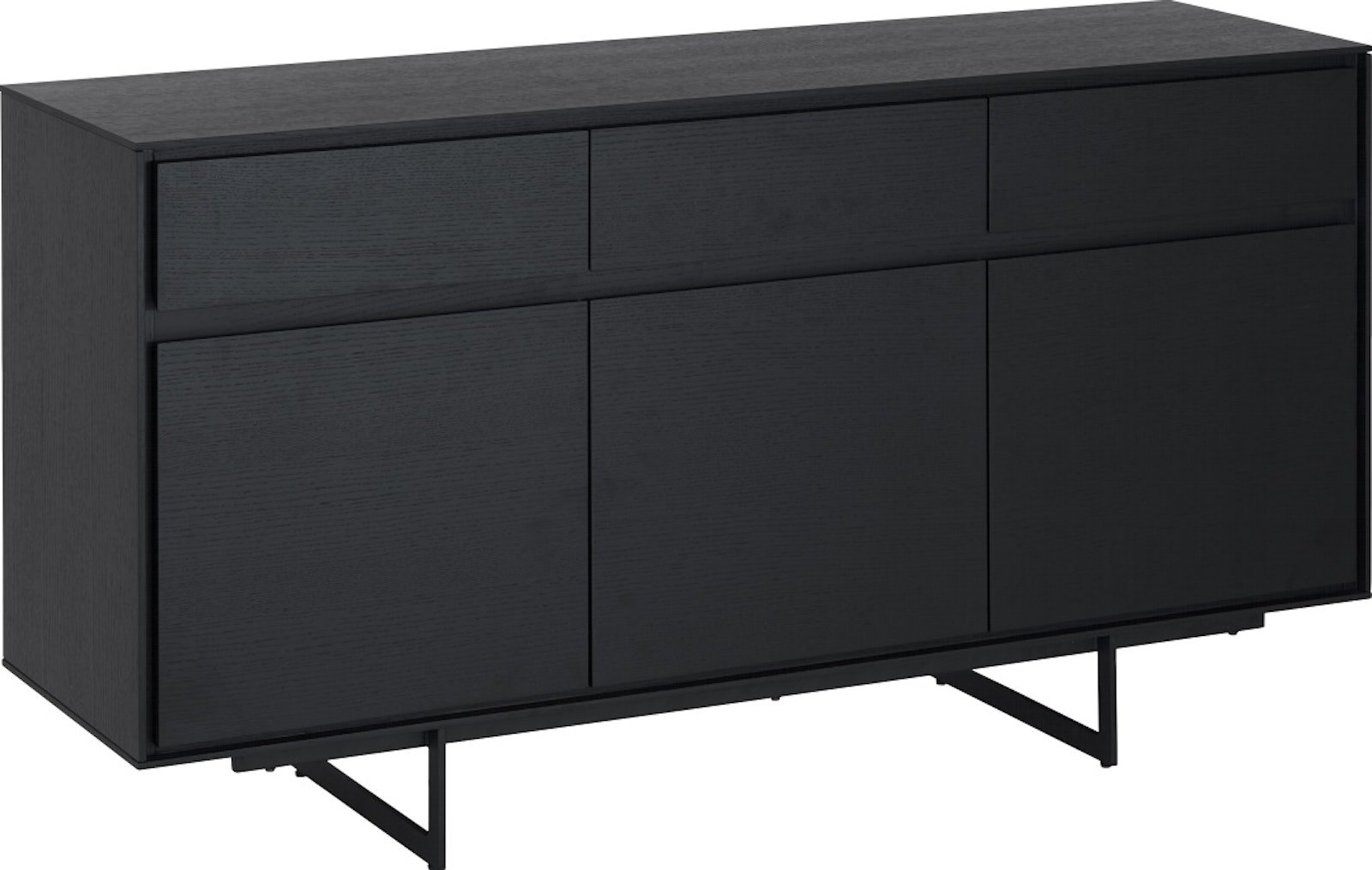 Skænk Sideboard Raymond   Hallmark Wansford   Sort Træ 155x45x82 Cm
