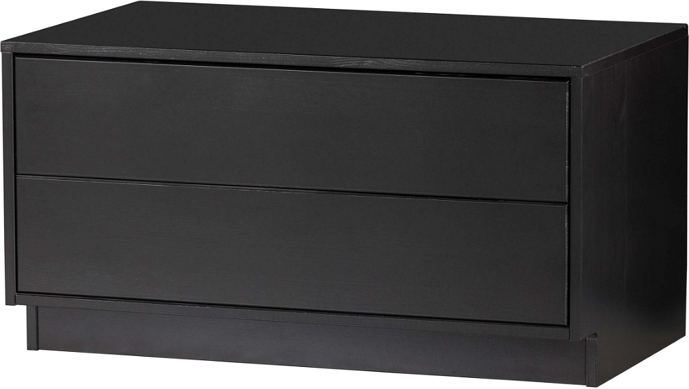 Skænk Skab Woood Exclusive Finca   Massivt Fyrretræ  Dybsort Mat Lak  40x75x40 Cm
