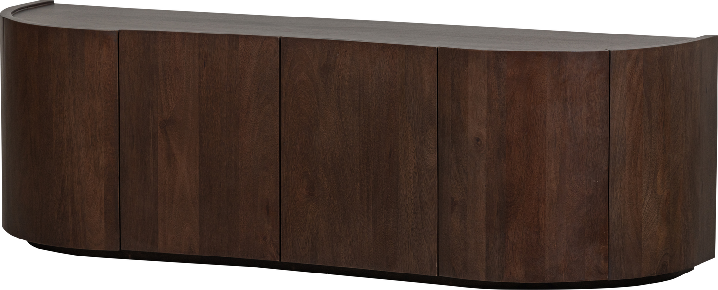 Skænk Woood Collection Sideboard Mangotræ Lav H50 B160 D46 Cm Brun Organisk Bølget Design