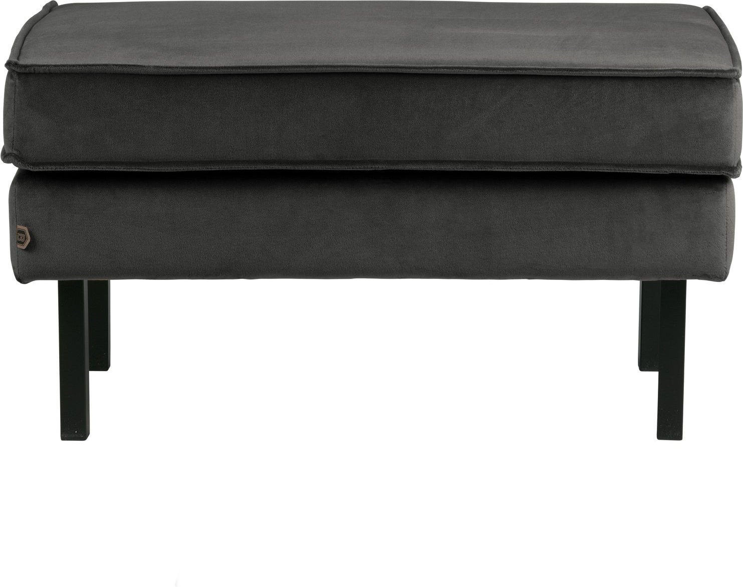 Skammel Puf Woood Rodeo Antracit Jarra-velour 45ã 84ã 54 Cm