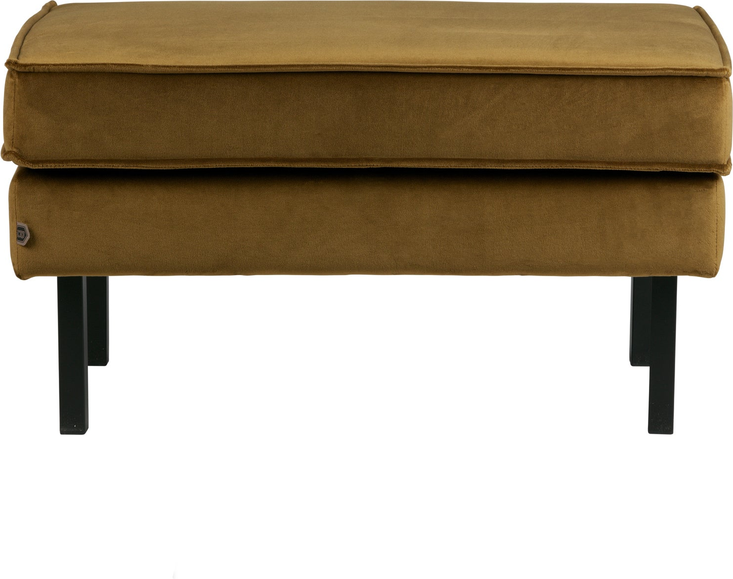 Skammel Woood Rodeo Gul Velour Puf Fodskammel 45ã 84ã 54 Cm Fast Komfort