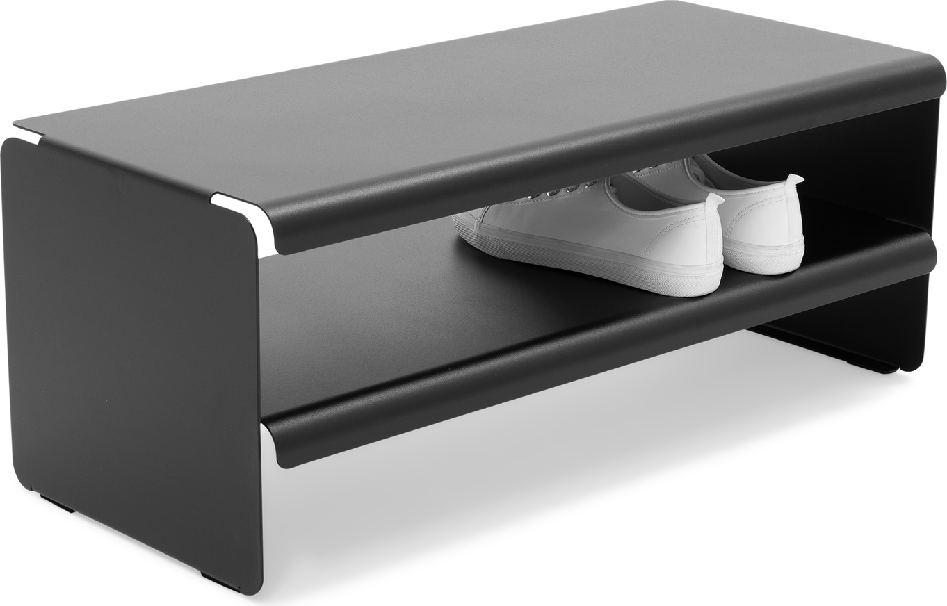 Skoreol Skohylde Spinder Design Linea   Sort Pulverlakeret Stål    Hylder  Kompakt 28ã 71 5ã 31 Cm
