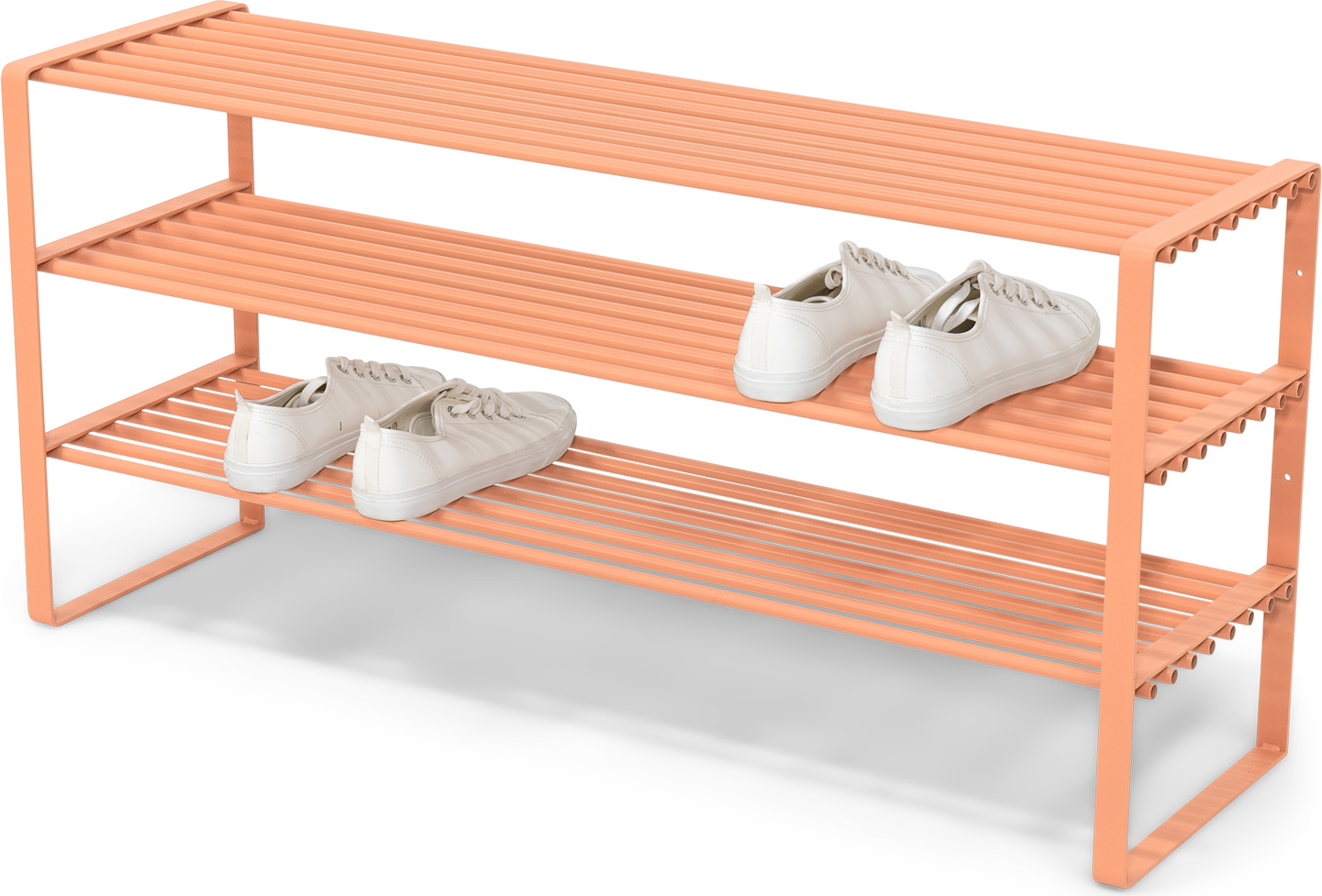 Skoreol Spinder Design Rex Lerjord   Vægmonteret Skohylde Til 16 Par Sko   Stål 48 5ã 100ã 29 Cm