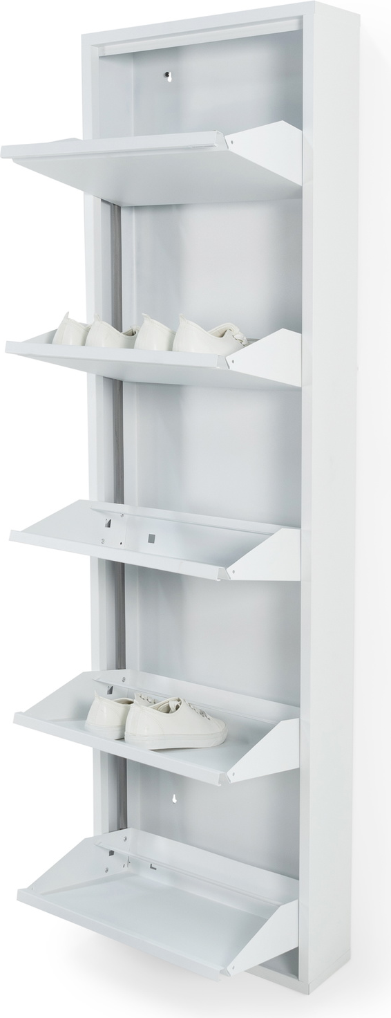 Skoskab Spinder Design Billy Hvidt Stål    Klapdøre  15 Cm Dybde