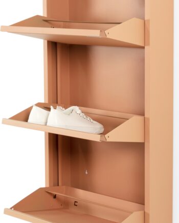 Skoskab Spinder Design Billy   Klapdøre Lerjord Pulverlakeret Stål H103   B50   D15 Cm