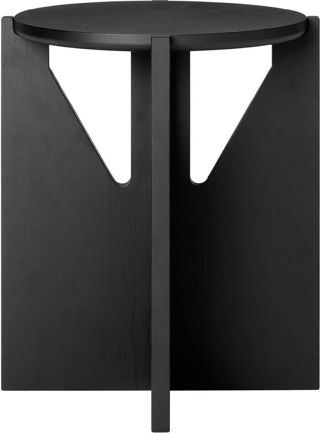 Småbord Sidebord Kristina Dam Simple Sort Egetræ L75x36x42 Cm