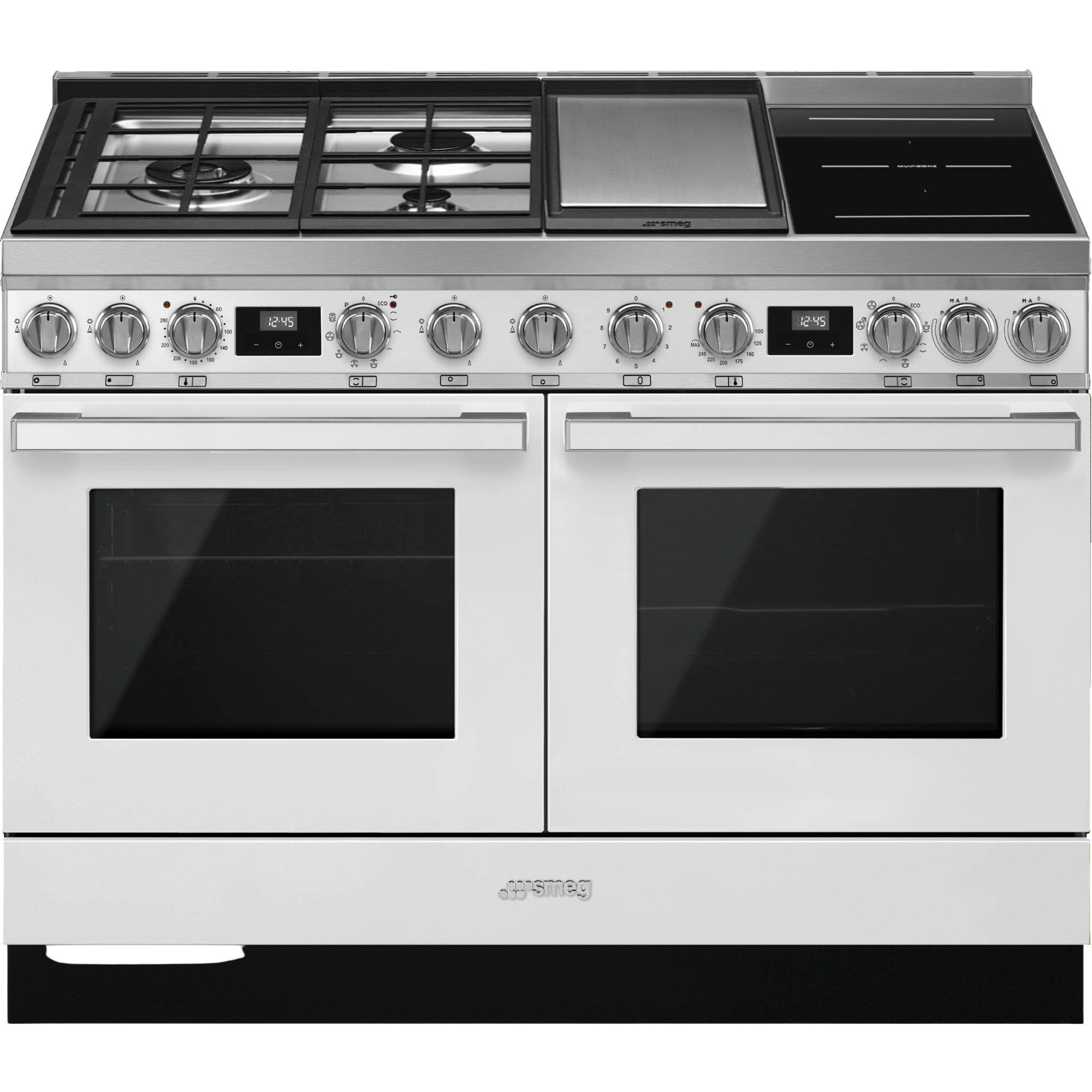 Smeg Cpf120igmpwh Portofino Gas- Induktionskomfur Hvid