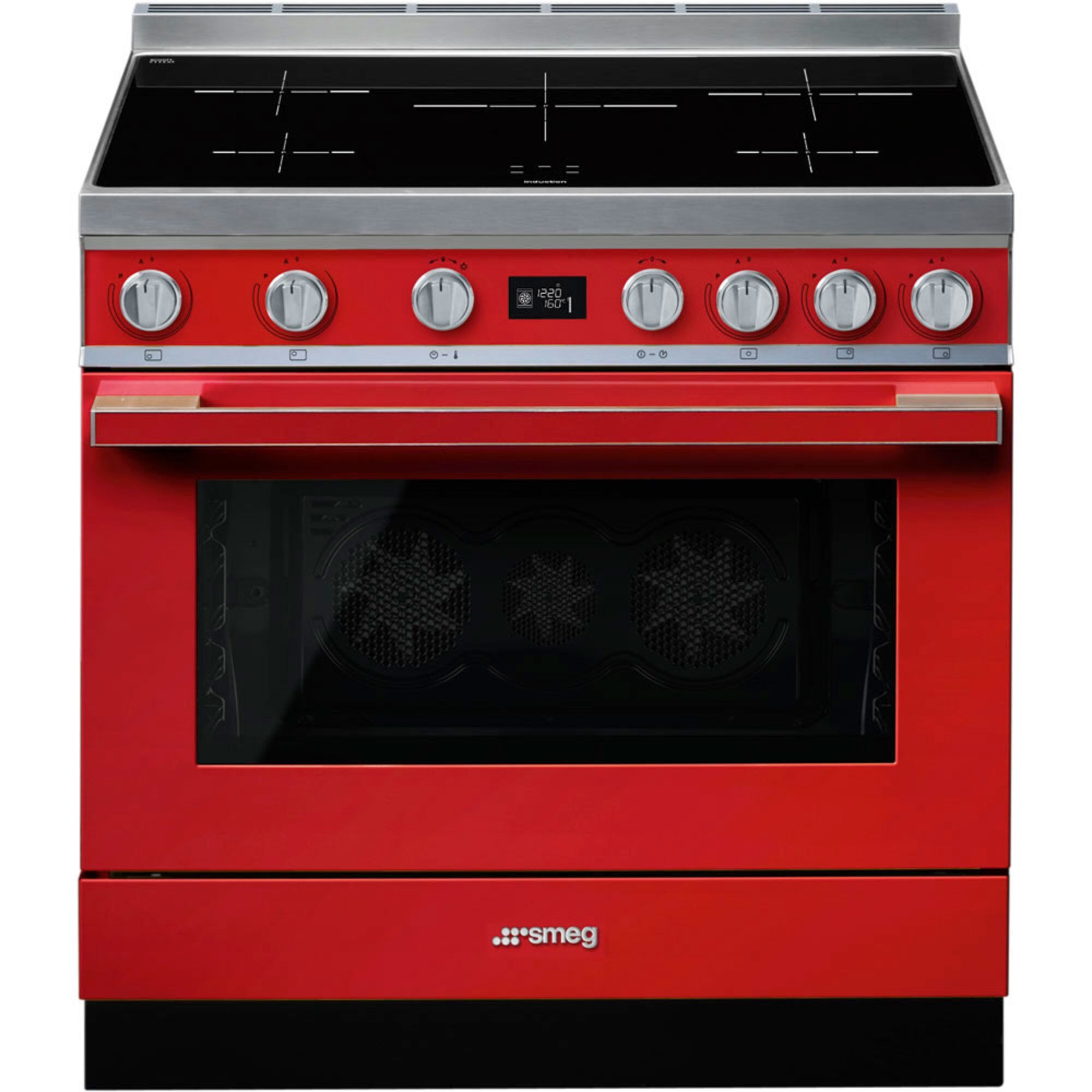 Smeg Cpf9ipr Portofino Induktionskomfur Rød