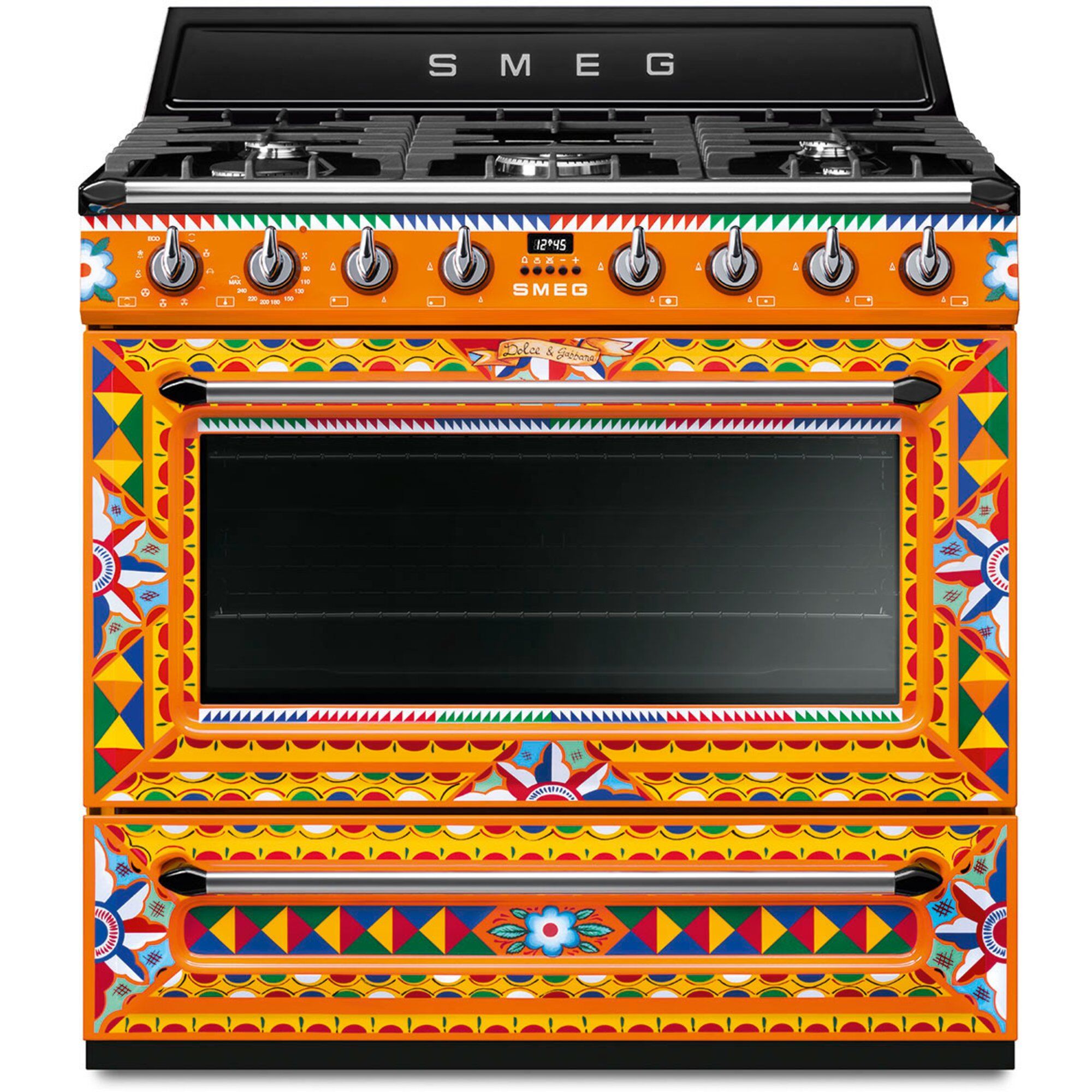 Smeg Gaskomfur Dolce Gabbana Divina Cucina Tr90dgc9 90 Cm