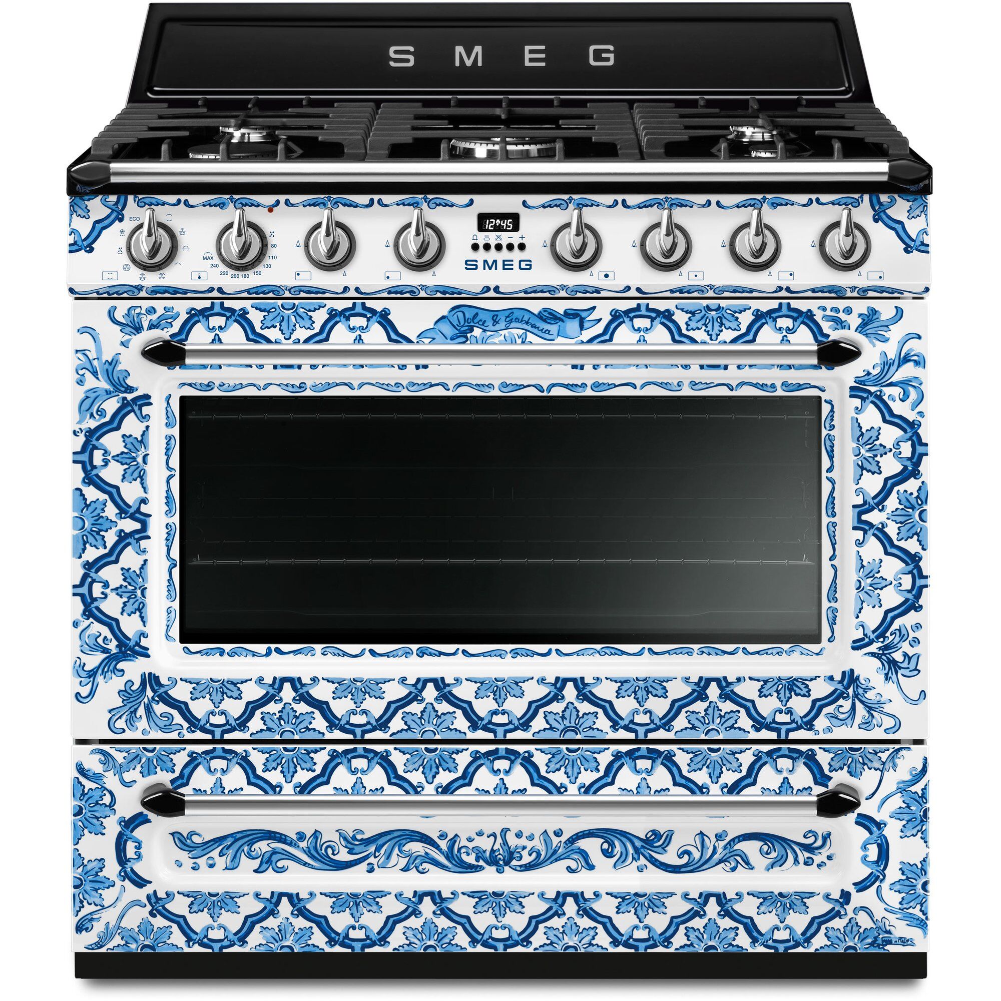 Smeg Gaskomfur Dolce Gabbana Mediterraneo Tr90dgme9 90 Cm