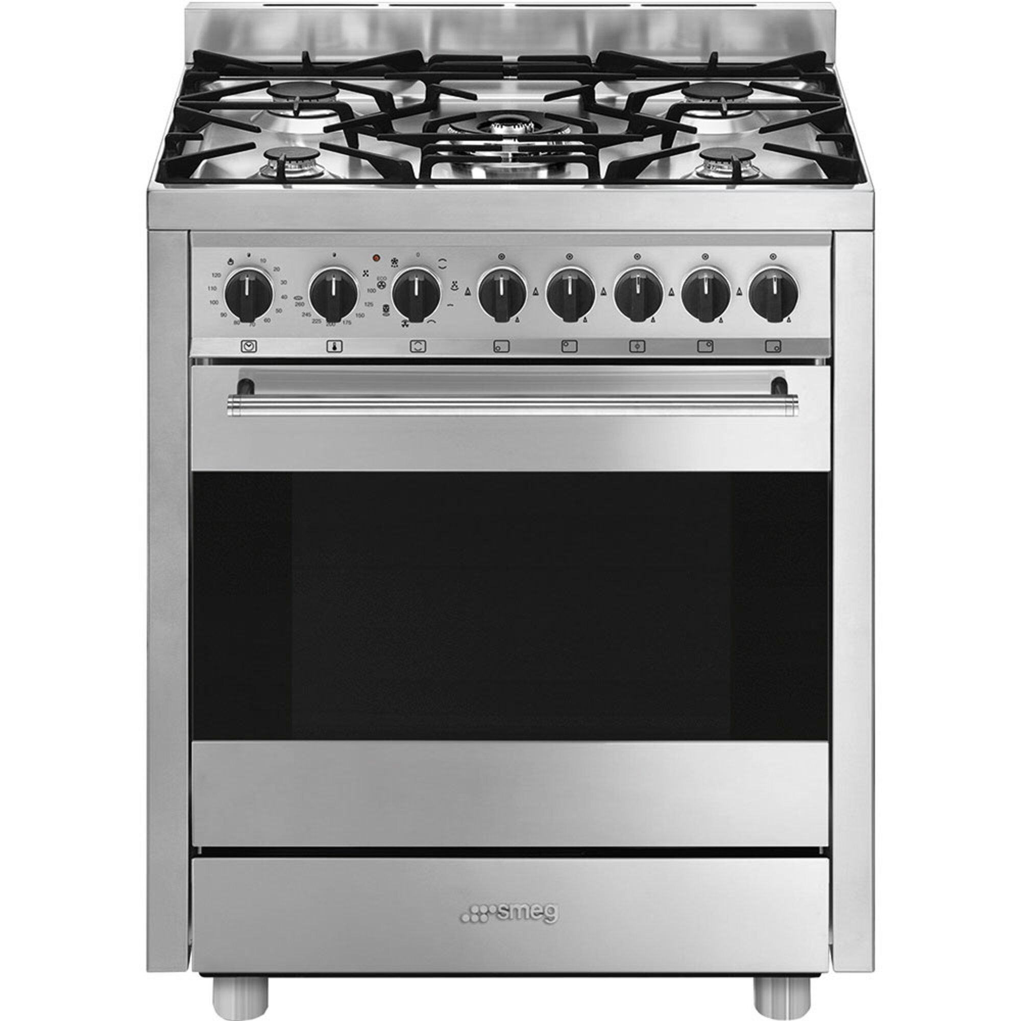 Smeg Mista Gaskogekomfur Rustfrit Stål