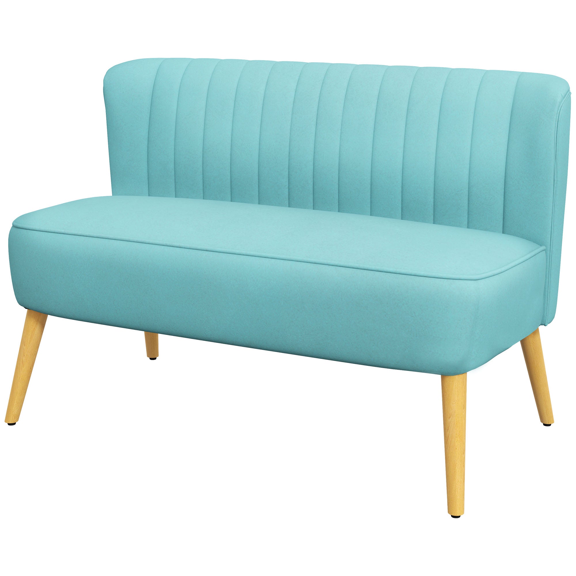 Sofa Retro Design  -personers Sofa  Træben  117 Cm   56   Cm   77 Cm  Grøn