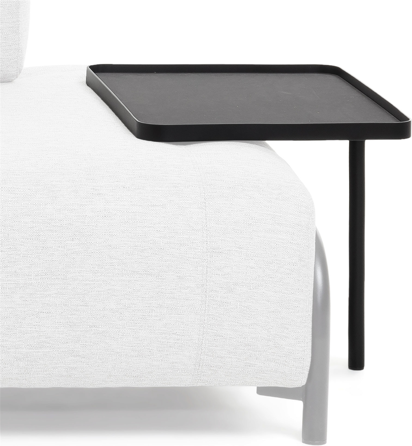 Sofabakke Kave Home Compo Sort Finértræ H45   B40   L54 Cm
