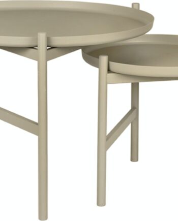 Sofabord Broste Copenhagen Turner Table ø50   H40 Cm Gråt Jern Loungebord