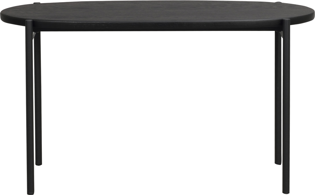Sofabord Kaffebord Rowico Skye 80x40x45 Cm Sort Egetræ Og Metal
