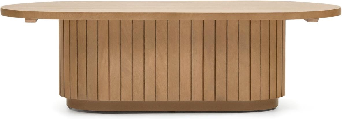 Sofabord Kave Home Licia Rund ø120x35 Cm Massivt Mangotræ Naturlakeret Bæredygtigt