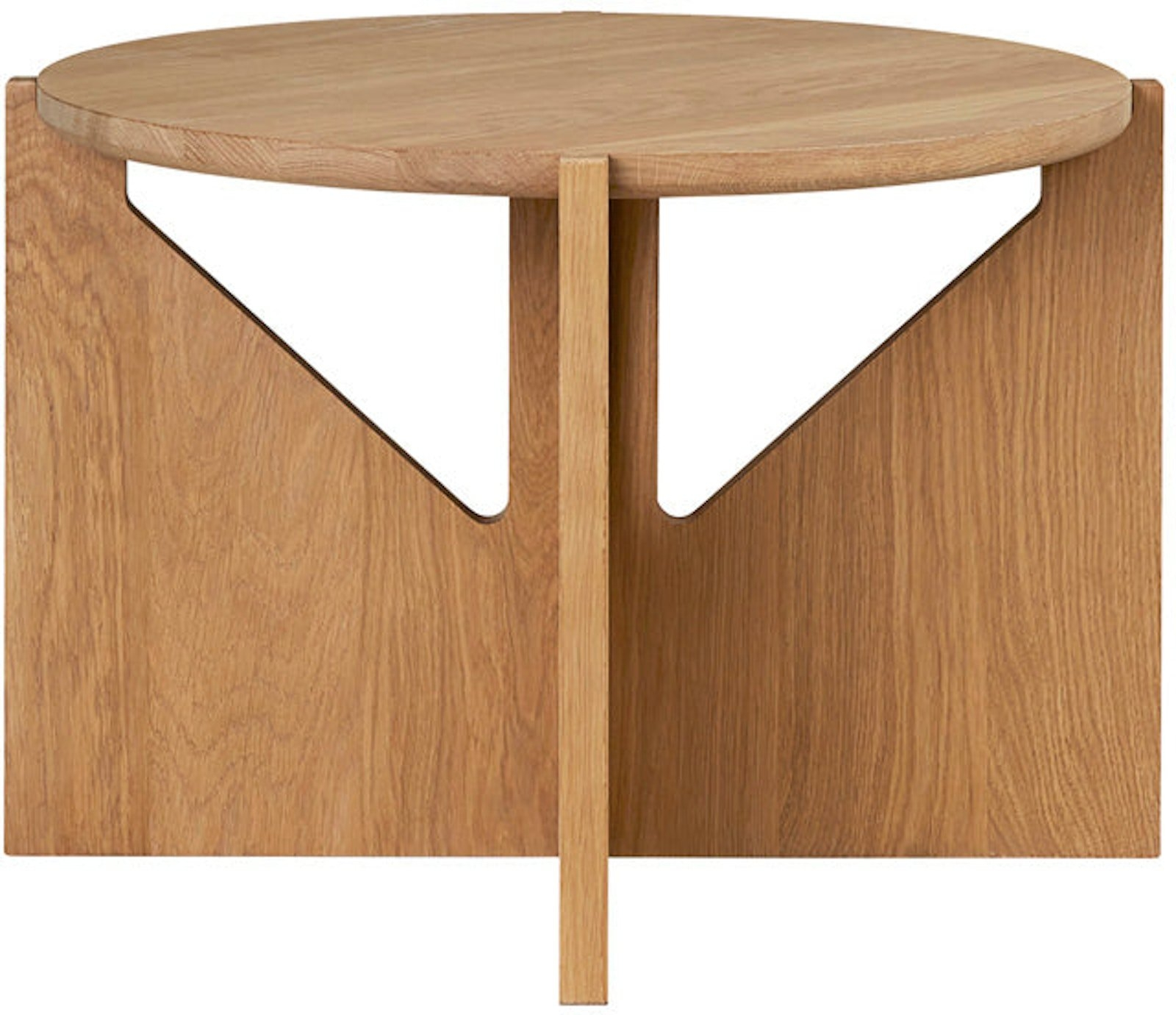 Sofabord Kristina Dam Simple ø52   H36 Cm Mørk Natur Olieret Eg Kaffebord Til Stuen