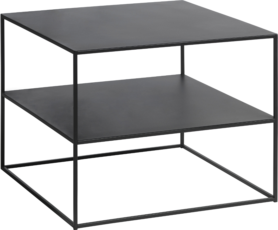 Sofabord Nordique Design Pebble   Sort Metal   65x65x50 Cm