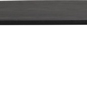 Sofabord Rowico Skye Loungebord 120x60x40 Cm Lakeret Stålbørstet Egetræ  Sort Pulverlakstel