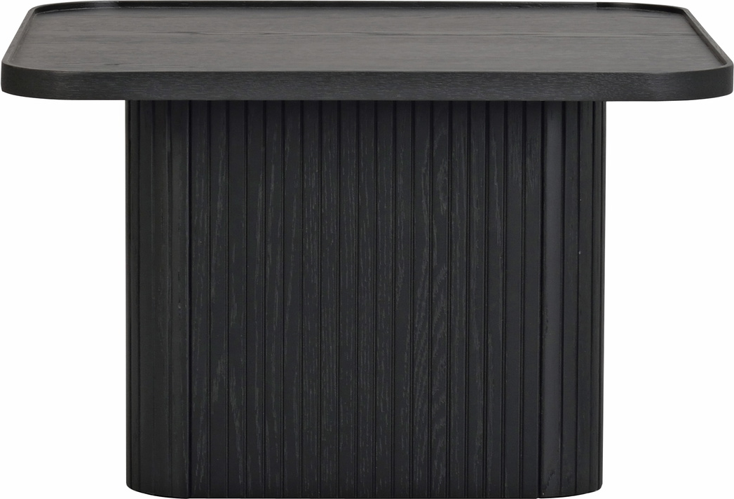 Sofabord Rowico Sullivan Sort Lakeret Mdf Med Egetræskant 60ã 60ã 37 Cm