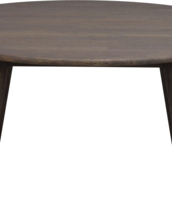 Sofabord Rowico Tompkins Rund ø90 Cm Olieret Massiv Egetræ Brun