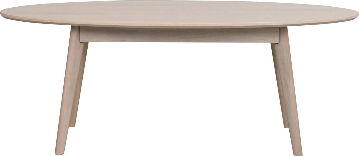 Sofabord Rowico Yumi   Loungebord  Hvidkalket Egetræ  Oval L130ã B65ã H48 Cm