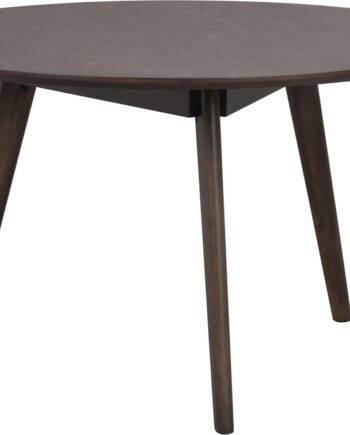 Sofabord Rowico Yumi Skandinavisk Design ø90   H54 Cm   Massiv Eg Og Mdf Med Egetræsfinér Brun Lakeret