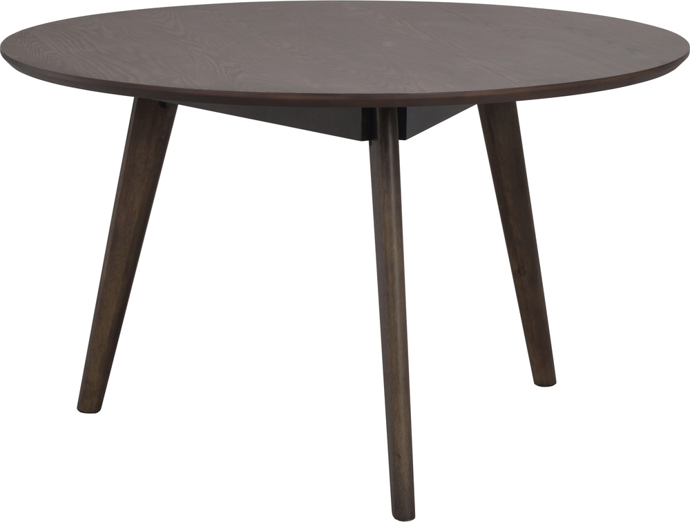 Sofabord Rowico Yumi Skandinavisk Design ø90   H54 Cm   Massiv Eg Og Mdf Med Egetræsfinér Brun Lakeret