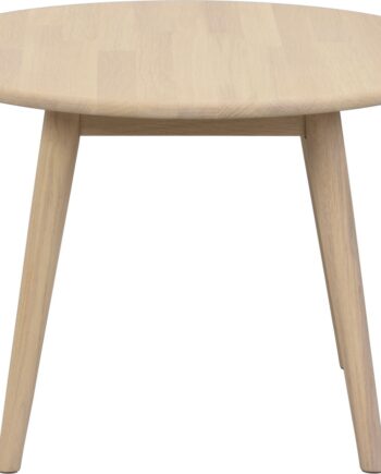 Sofabord Salonsbord Rowico Tompkins ø60â Xâ H42 Cm Hvidkalket Massivt Egetræ Nordisk Design