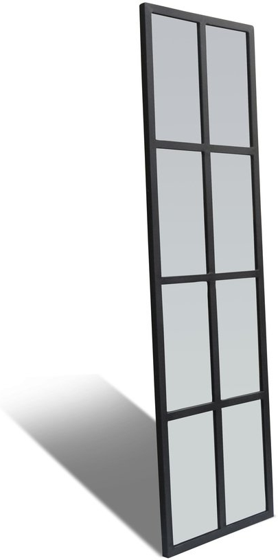Spejl Obuzi Factoria H160ã B45 Cm Sort   Industrielt Væg- Og Gulvspejl