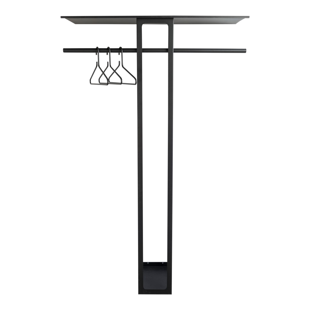 Spinder Design Ando Knagerække  Stor Sort Stål   :100