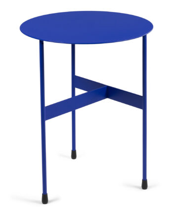 Spinder Design Mira Høj Sidebord  Rund Ultramarin Stål  ø45