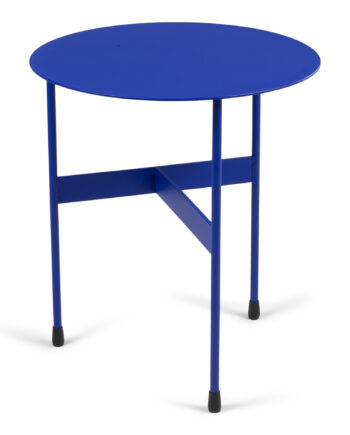 Spinder Design Mira Lav Sidebord  Rund Ultramarin Stål  ø40