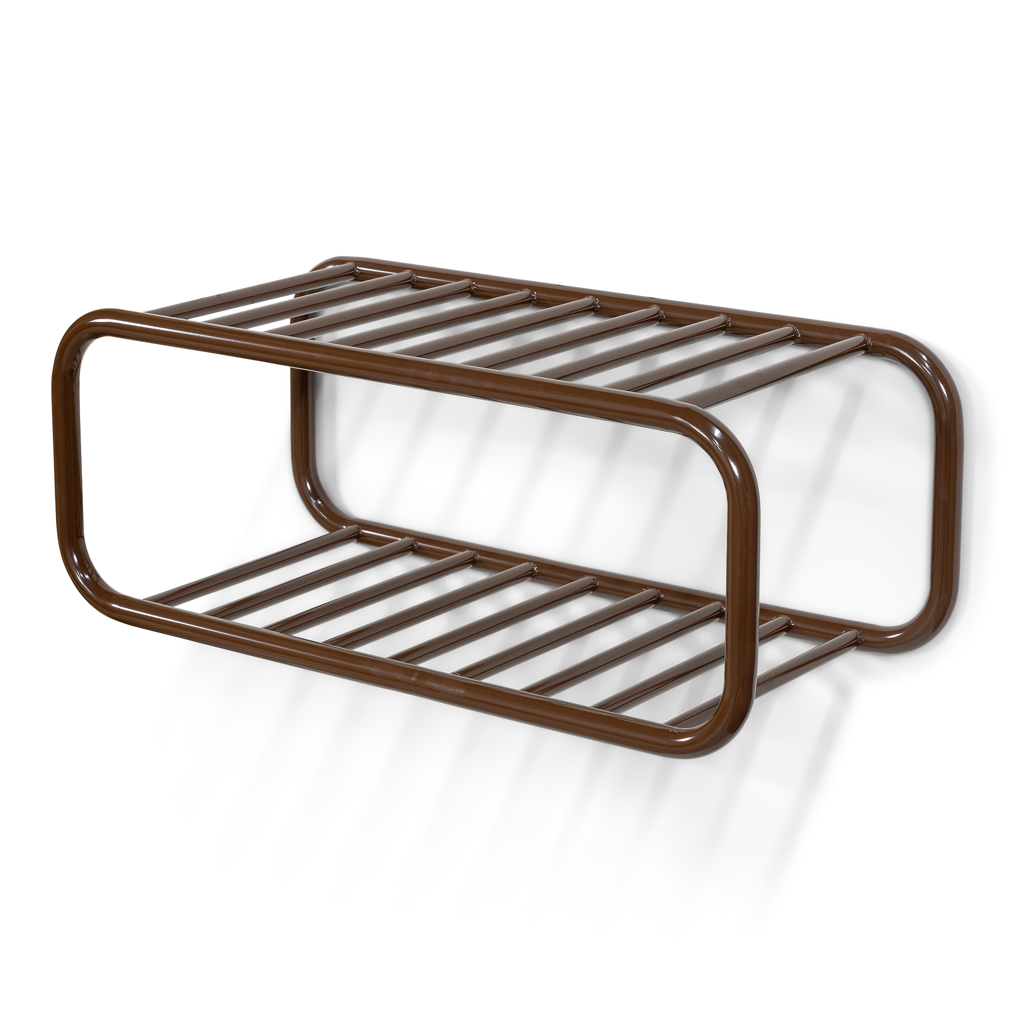 Spinder Design Retro Væghængt Skostativ Chokoladebrun Stål