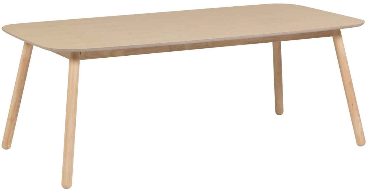 Spisebord Kave Home Batilde Asketræ 140x70 Cm Natur Nordisk Design Til Personer
