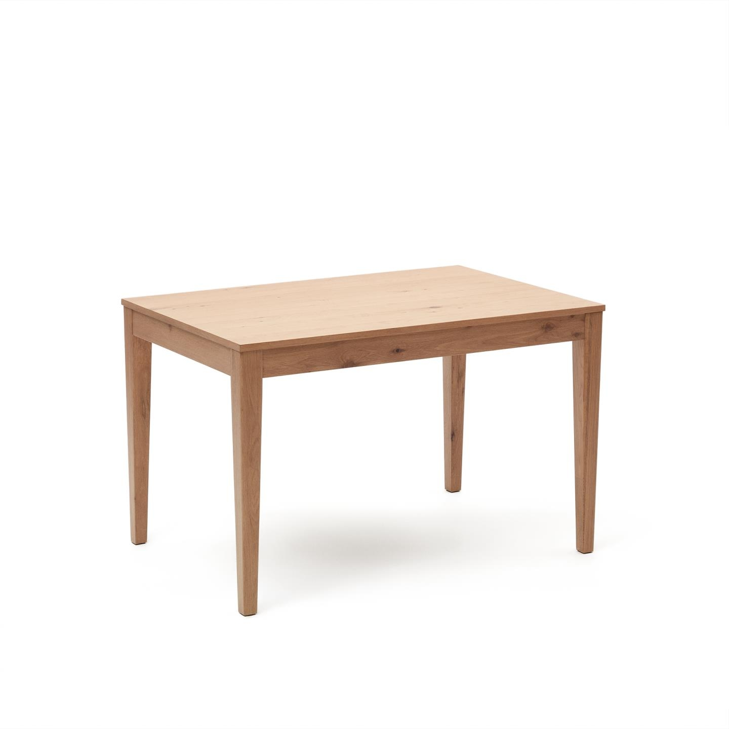 Spisebord Kave Home Yain Udtræksbord   Egetræfinér Med 60 Cm Forlænger  120x80x76 Cm   Moderne Nordisk Rustikt Design