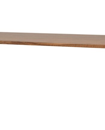 Spisebord Plankebord Woood Jimmy   200x90 Cm Valnødsfiner Mat Sorte Metalben