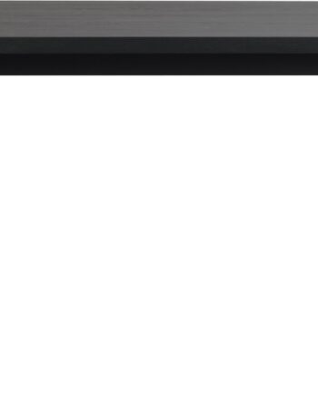 Spisebord Rowico Winnipeg  Sort Lakeret Egefiner   Pulverlakerede Metalben  200x100 Cm