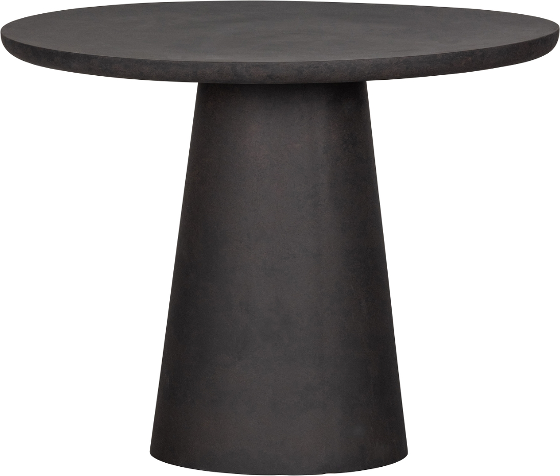 Spisebord Woood Damon Beton-look Fiberlera ø100   H76 Cm Brun