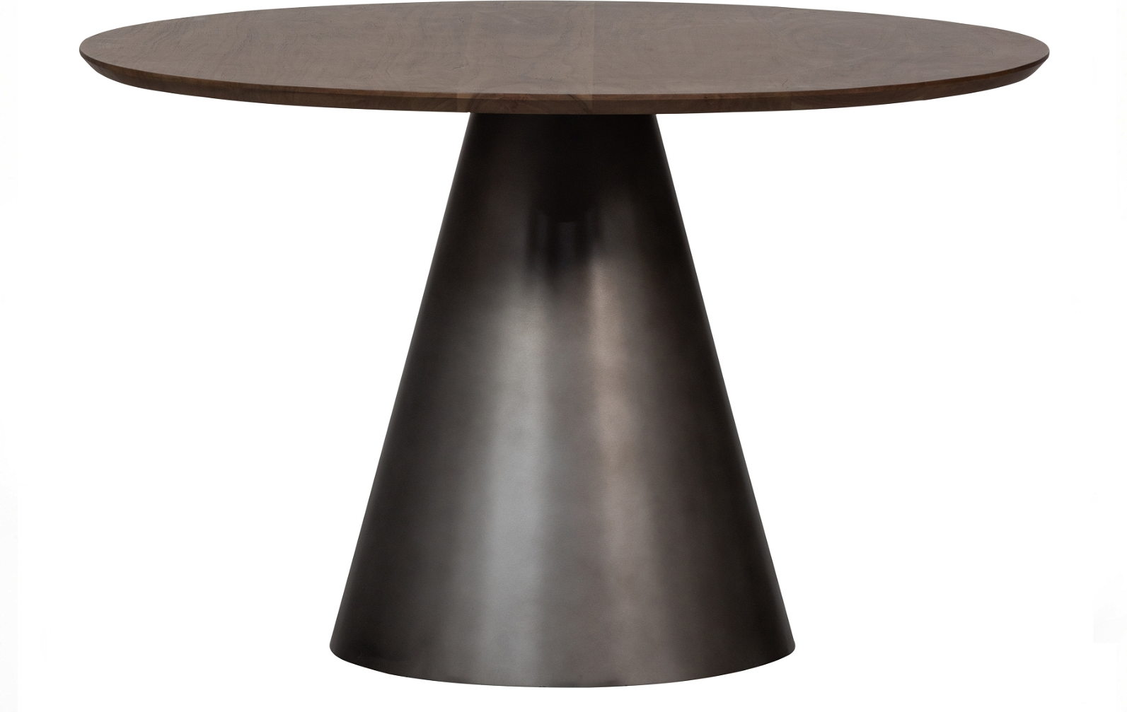 Spisebord Woood Exclusive Maggie ø120 Cm   Sort Metalramme   Mangotræsbordplade