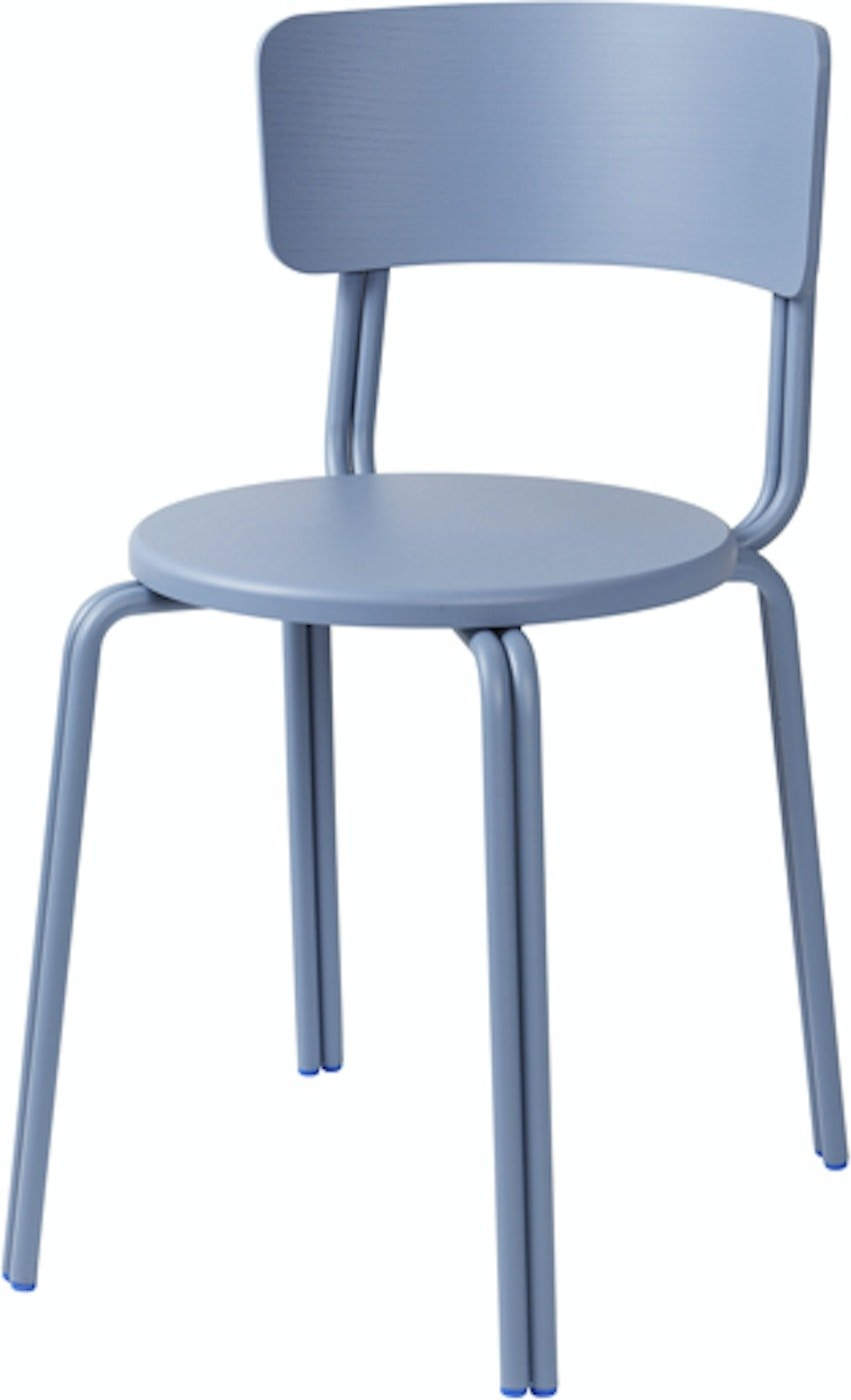 Spisebordsstol Broste Copenhagen Oda Blå Askefiner Træ H76xb42xl46 Cm