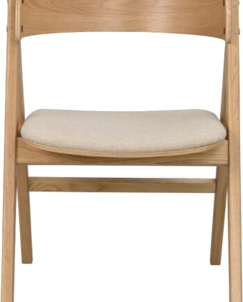 Spisebordsstol Med Armlæn Rowico Waterton Eg Beige Polstersæde  -pak H80ã B55ã D61 Cm