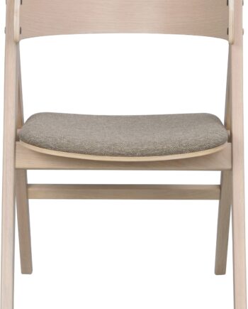 Spisebordsstol Med Armlæn Rowico Waterton Hvidvasket Egetræ Brun Polypropylenstof Fsc  -pak H80ã B55ã D61 Cm