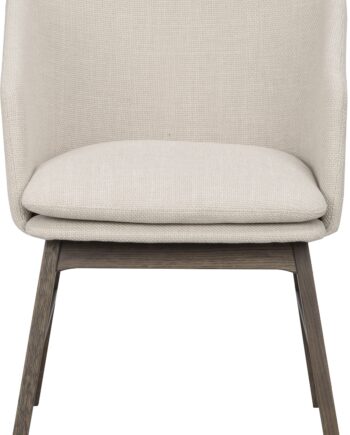 Spisebordsstol Med Armlæn Rowico Windham Polstret Sæde   Beige Stof   Fsc-eg Skandinavisk Design