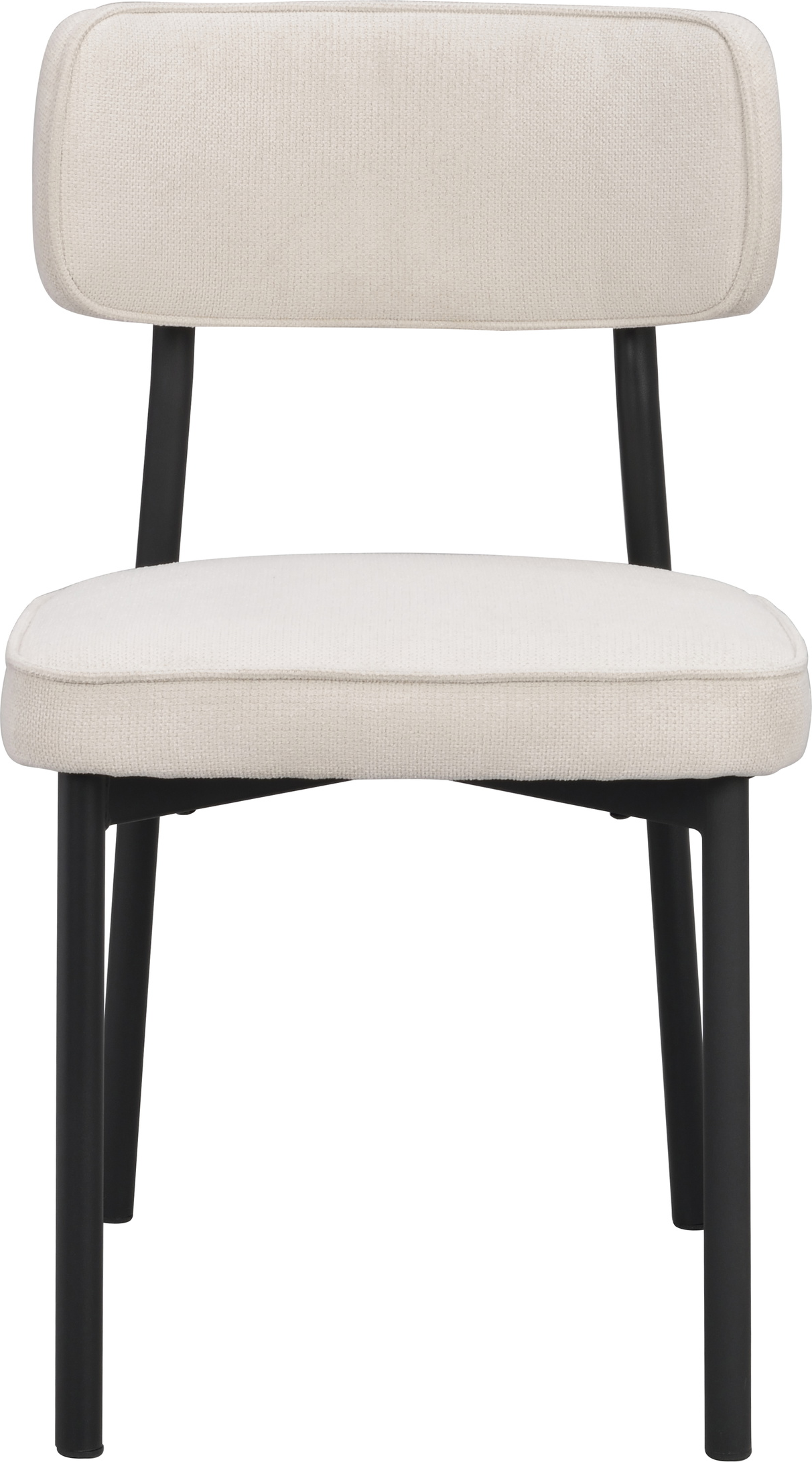 Spisebordsstol Rowico Paisley   Polstret Rpet-stof  Pulverlakeret Metalramme  Fsc Krydsfiner  H82xb49 Cm Sæt     Beige Sort