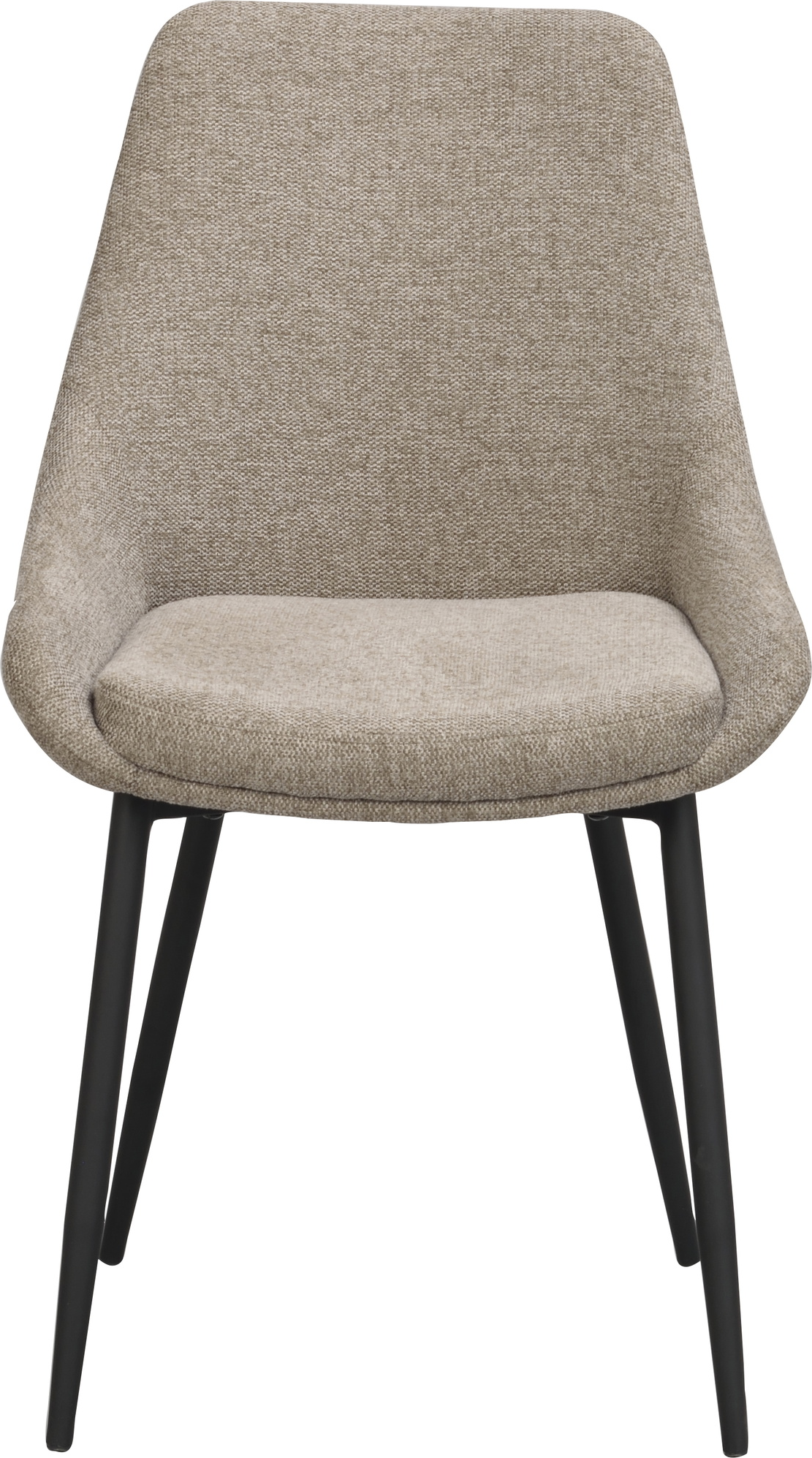 Spisebordsstol Rowico Sierra   Beige Polyester Med Sorte Metalben H85xb49xd55 Cm Fsc 100  Certificeret