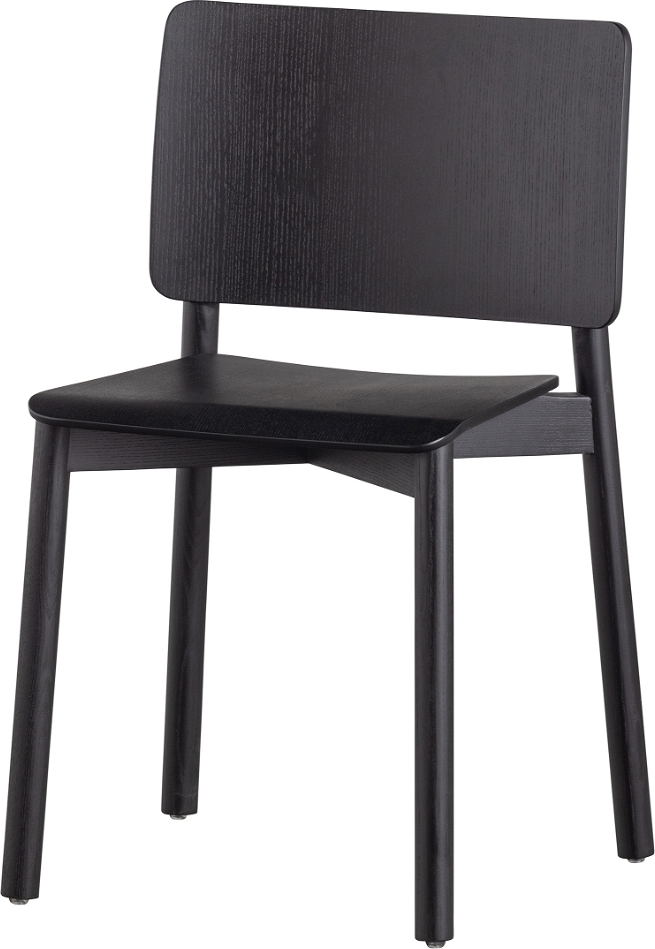 Spisebordsstol Woood Exclusive Karel   Mat Sort Asketræ 77ã 52ã 53 Cm