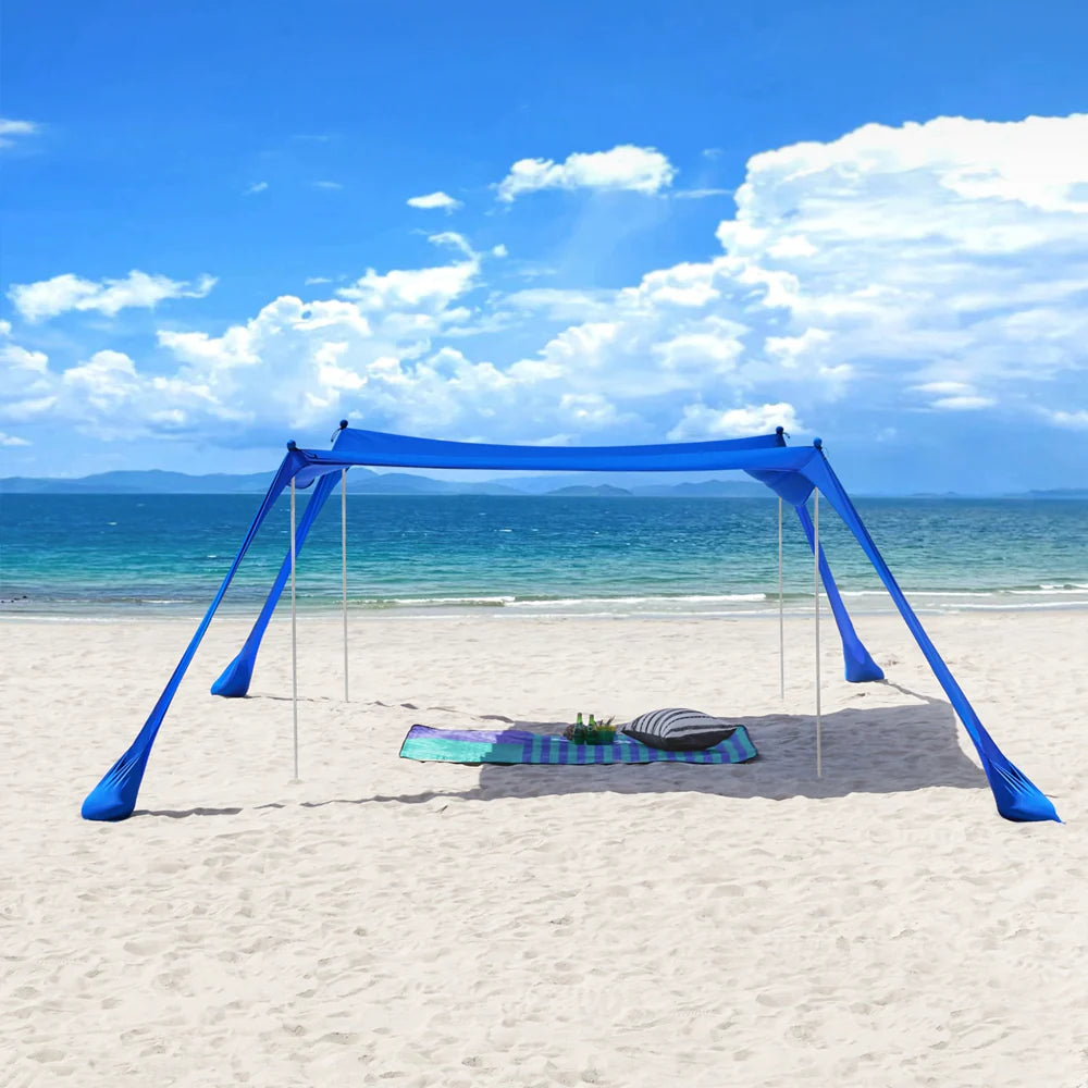 Strandtelt Perfekt Til Solbeskyttelse På Stranden  Upf 30  Blå